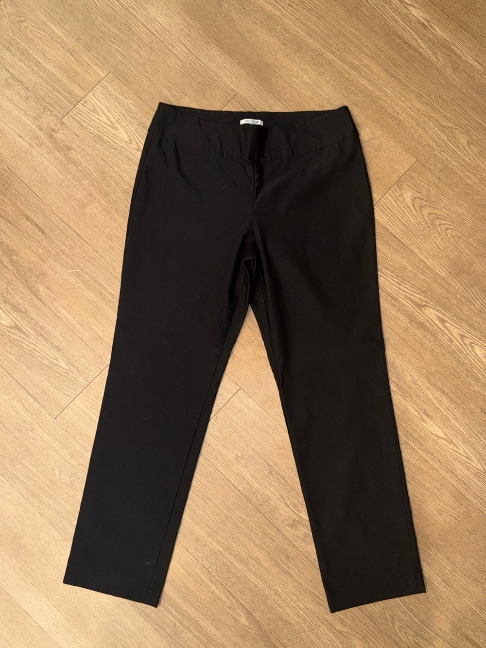 NIC+ZOE Black Pull-On Trousers